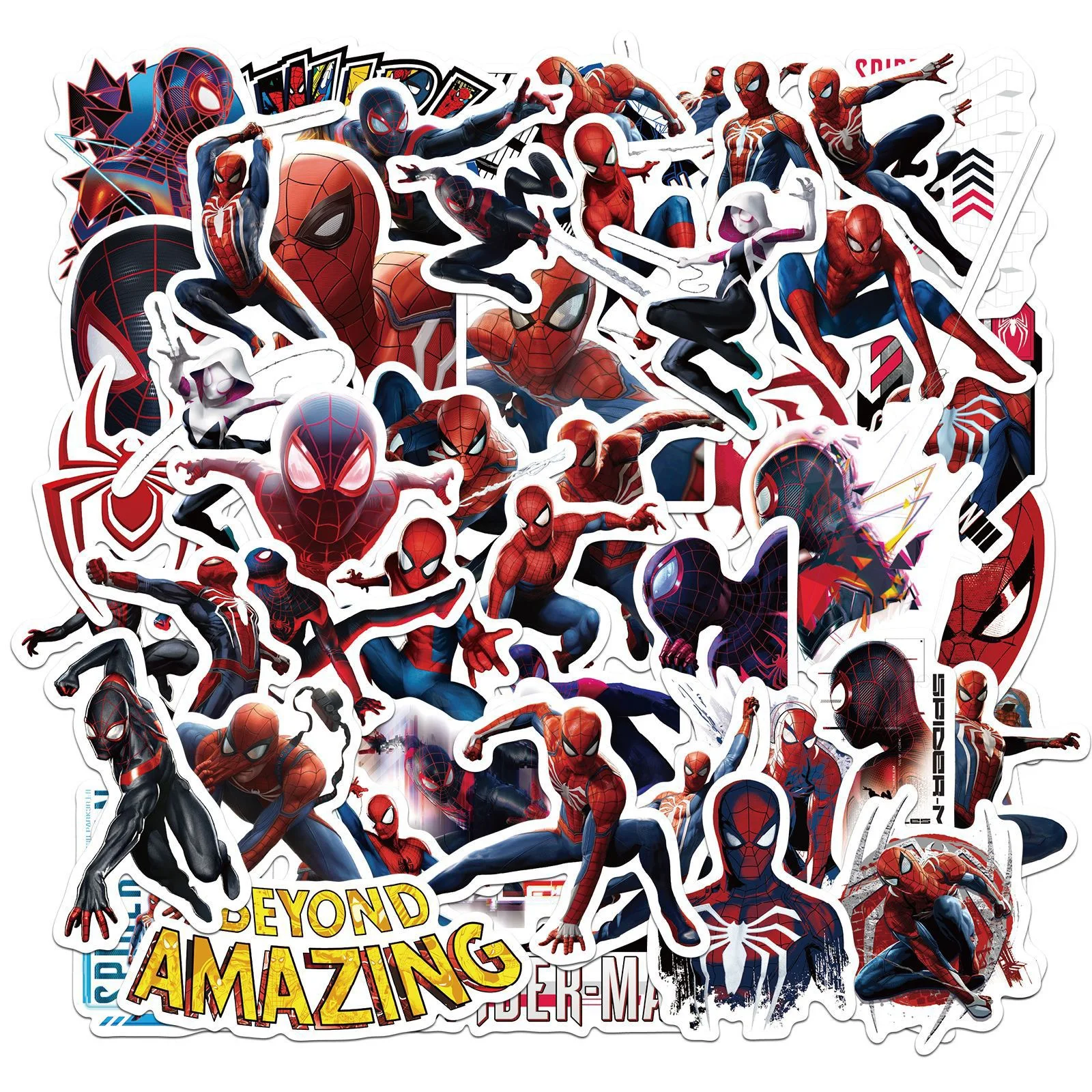 

10/50PCS Cool Marvel Spideman Graffiti Stickers Aesthetic DIY Phone Laptop Luggage Skateboard Refrigerator Car Decals Kids Toys