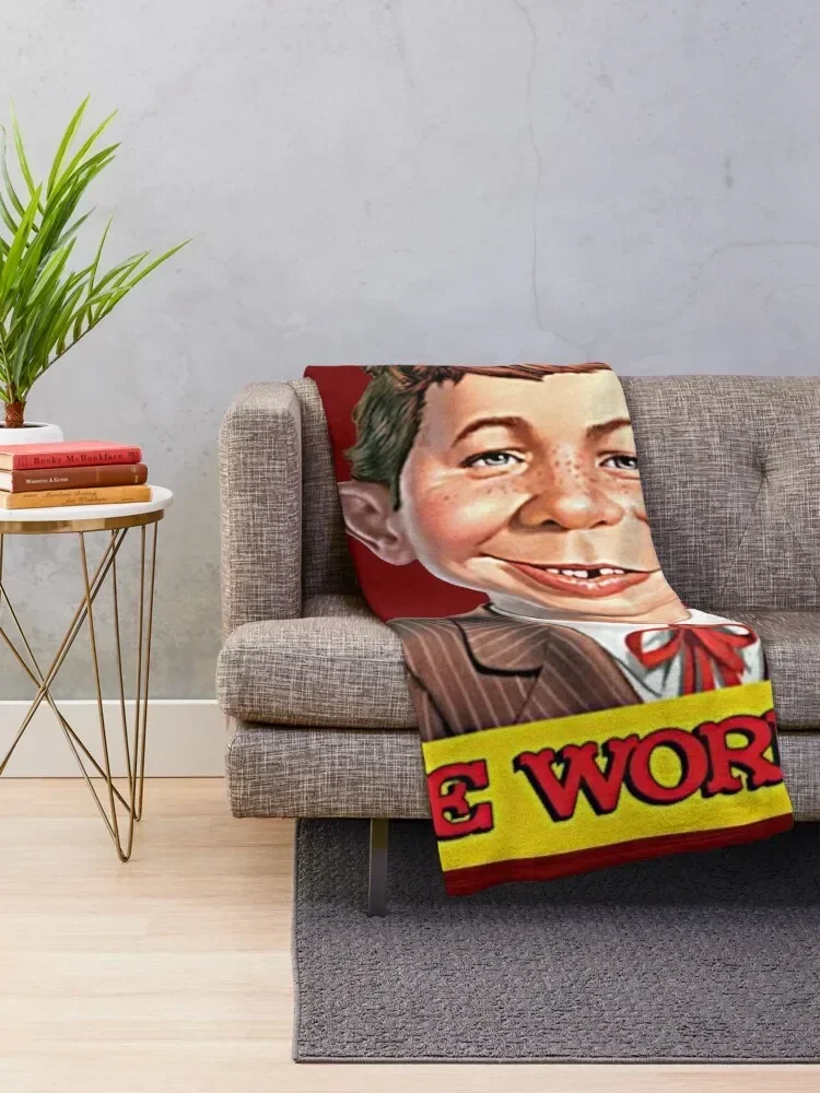 What, me worry? - Alfred Neuman v1 Throw Blanket Summer Beddings Soft Blankets