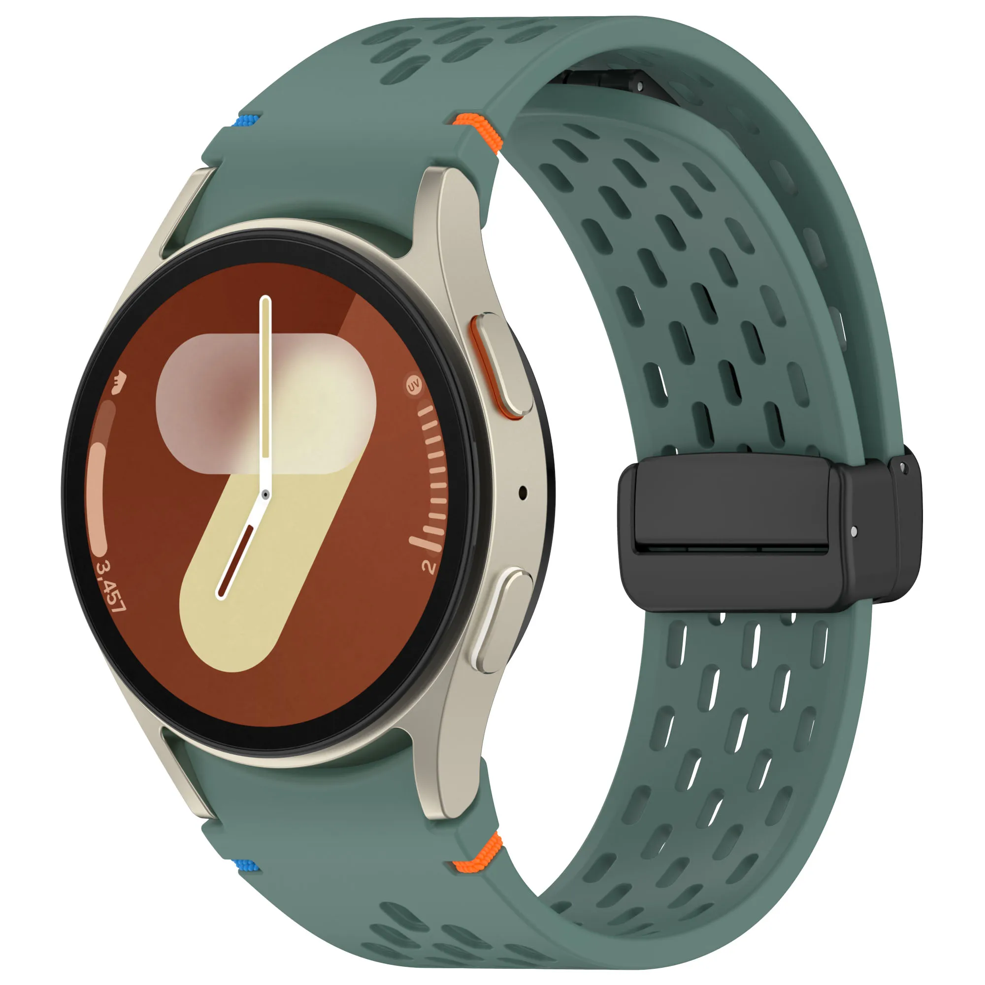 20 mm Magnetarmband für Samsung Galaxy Watch 4 5 Pro 6 7 7LTE 44 mm 40 mm Watch4/6 Classic Silikonband Keine Lücken Armband Correas – Detail 9
