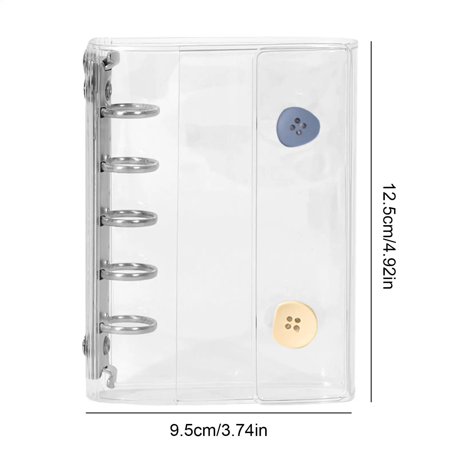 Raccoglitore M5 per album di ritagli, album fotografico, organizer per carte, libro, taccuino trasparente, custode estetico per scrapbooking