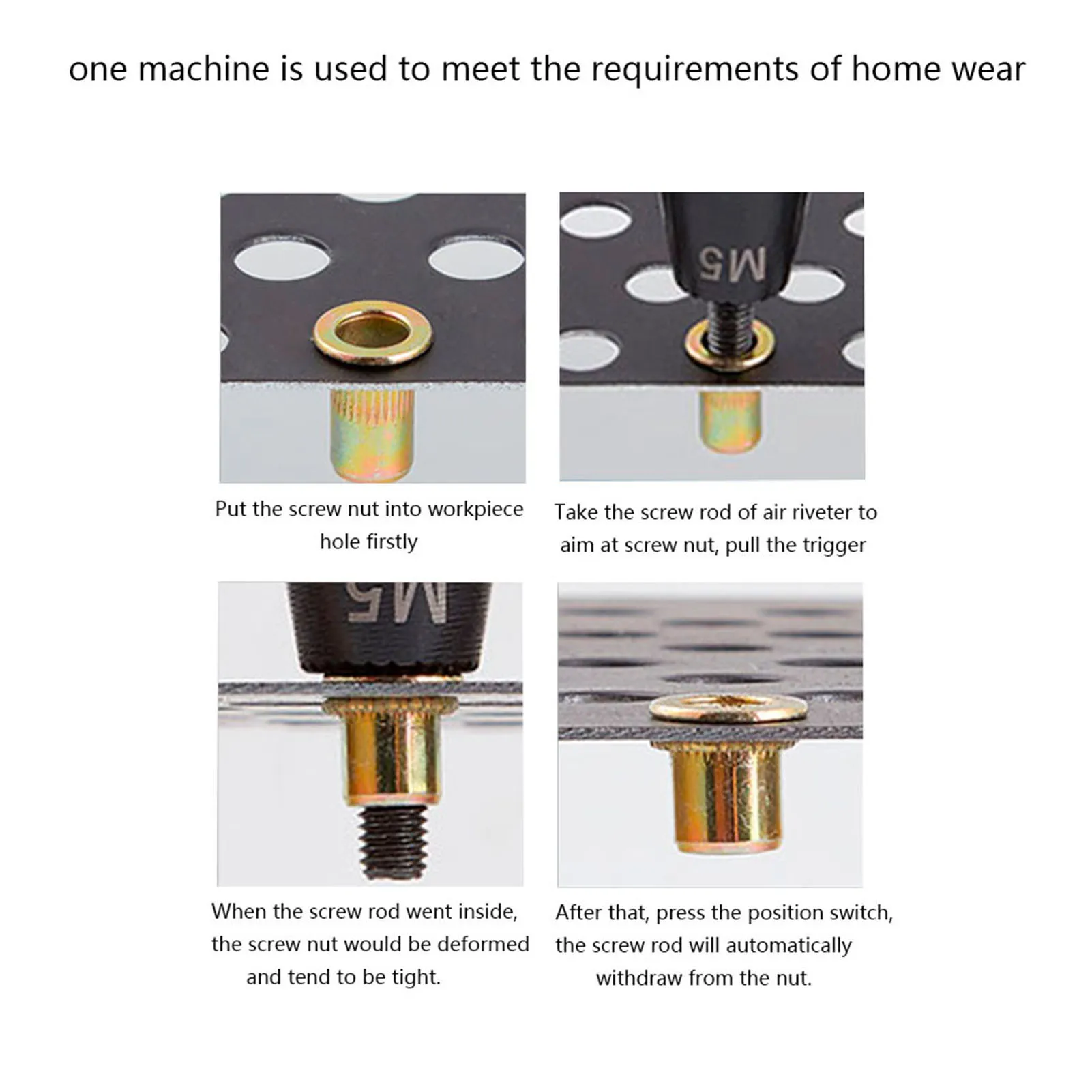 الهواء المبرشم هوائي المبرشم المبرشم هوائي التثبيت بندقية هوائي التثبيت بندقية سحب الجوز التلقائي الهواء المبرشم الجوز بندقية أداة