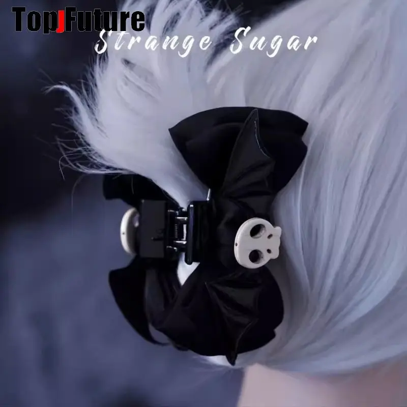 All Style skull Devil Big Bow Hair Clip Y2K girl Harajuku Gothic Subculture Accessories  demon Hair clips pins Hairpin Barrettes