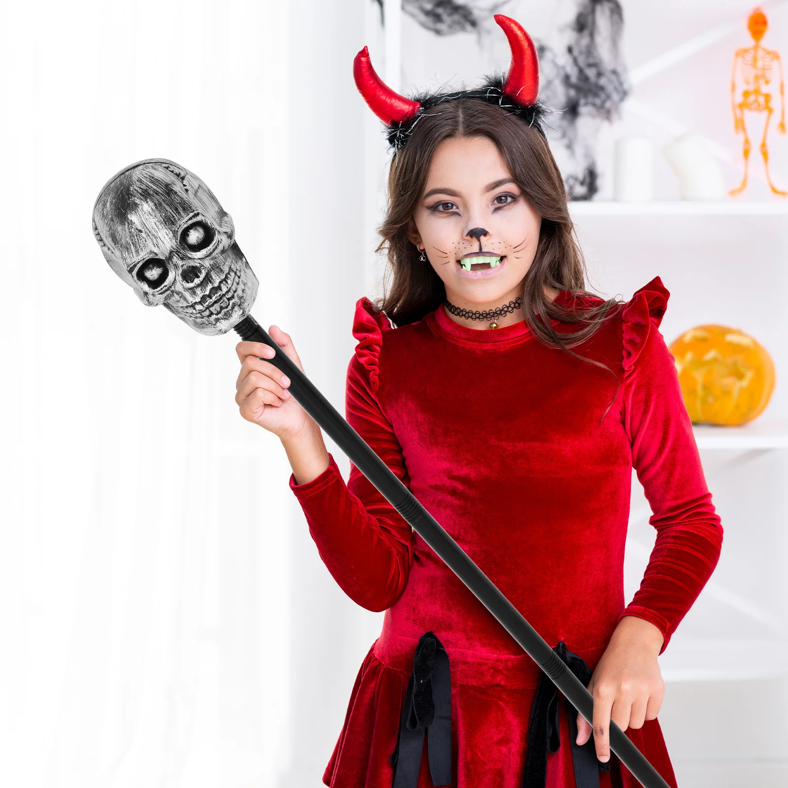 Accesorio de muleta para Cosplay de fiesta, bastón decorativo para caminar de Halloween, accesorio de disfraz, cetro, varita de utilería para fotografía para adultos