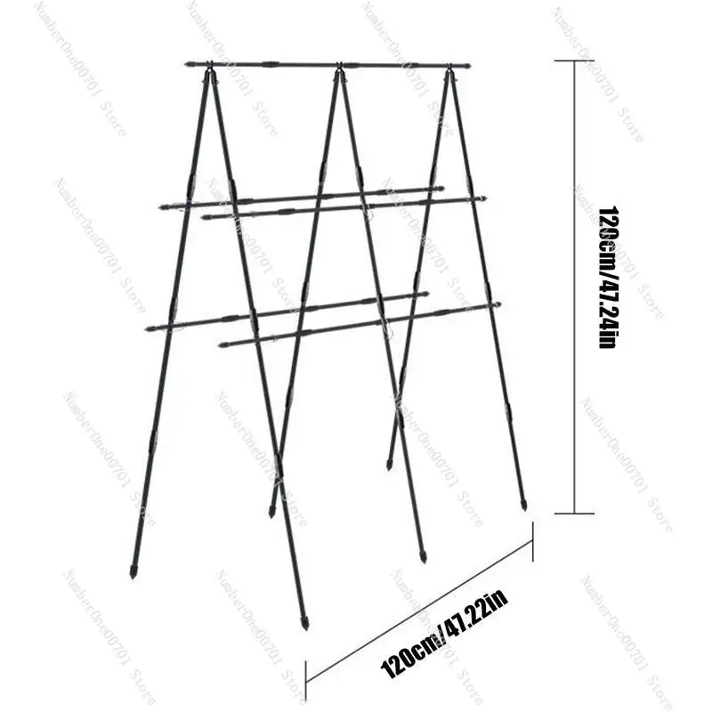 

Складной Огуречный решетчатый набор A-Frame PE, садовый решетчатый Набор для поднятой кровати, съемный Огуречный решетка для скалолазания