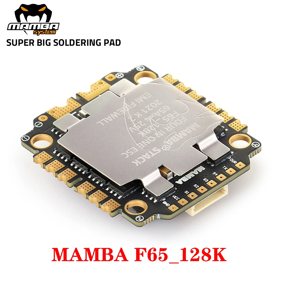 DIATONE MAMBA F65_128K BLHeli_32 4IN1 Brushless ESC Dshot300/600/1200 Electronic Speed Controller 3-6S for RC FPV Racing Drone