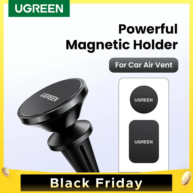 UGREEN Magnetic Car Phone Holder Universal For iPhone 15 14 13 Pro Max Xiaomi Samsung Dashboard Strong Magnet Car Phone Stand