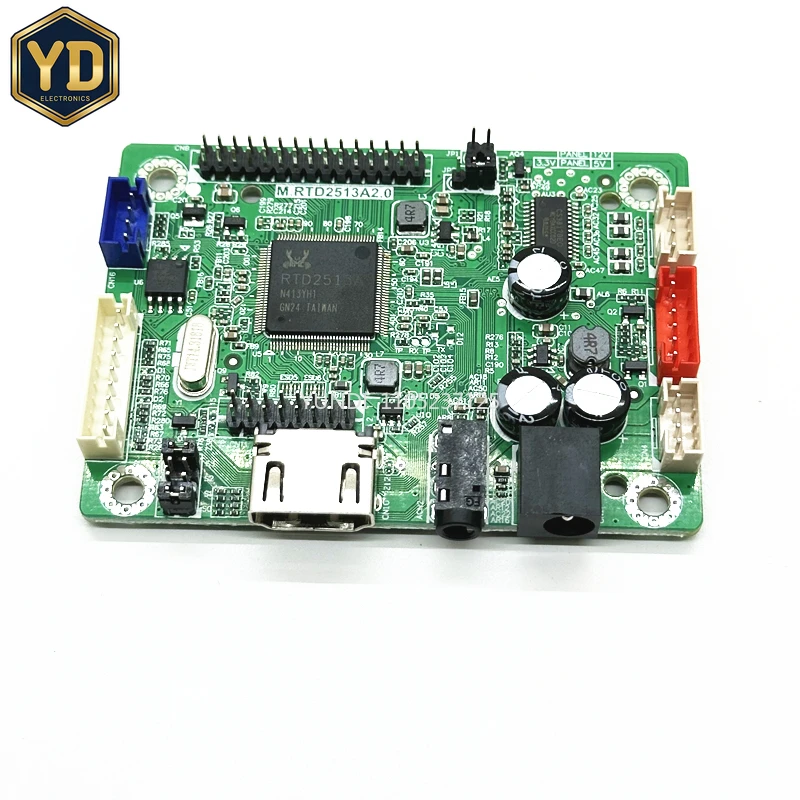 YD RTD2513V1.0 Mini LCD Driver Board HDMI To LVDS Jump Cap Program +5pcs Lvds Cable Kit 30P 40P 1/2CH 6/8 BIT