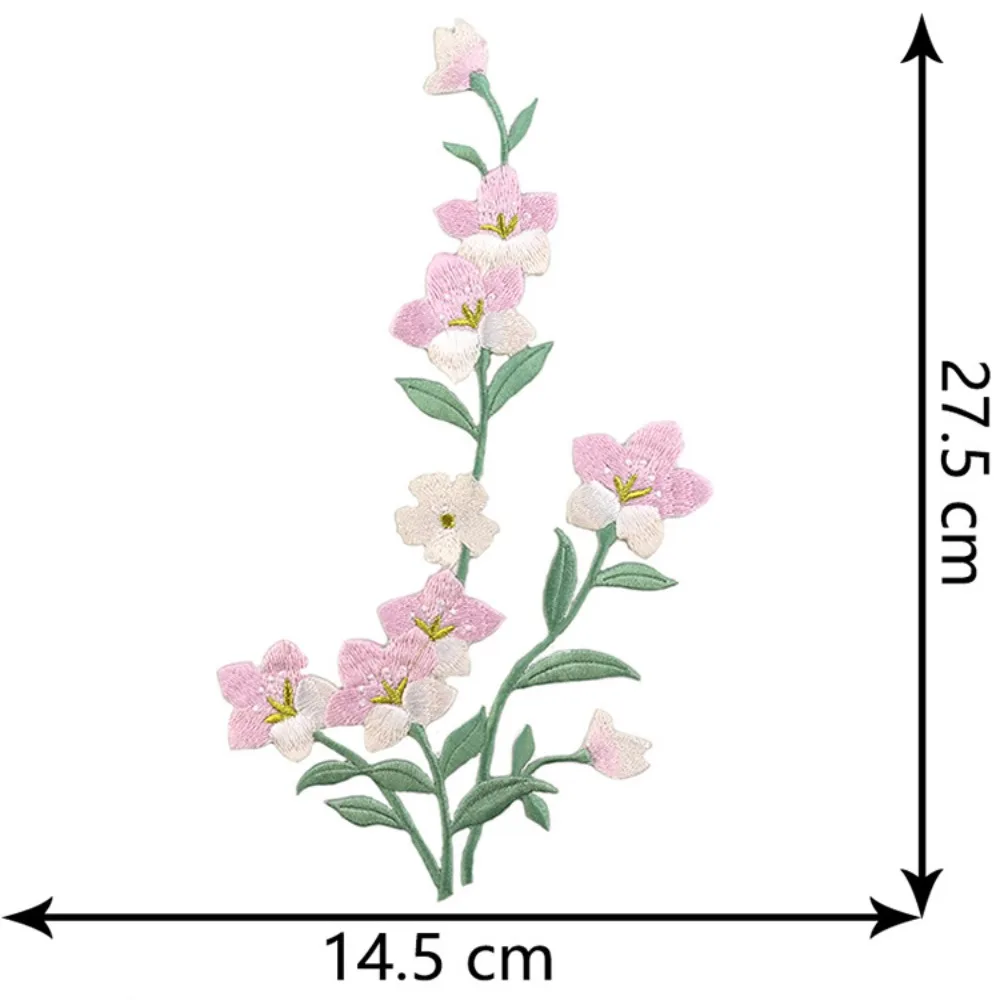 Flower Ironing Stickers Embroidered Patches Decals Clothing Accessories Skirts Decorative Fabric Patches