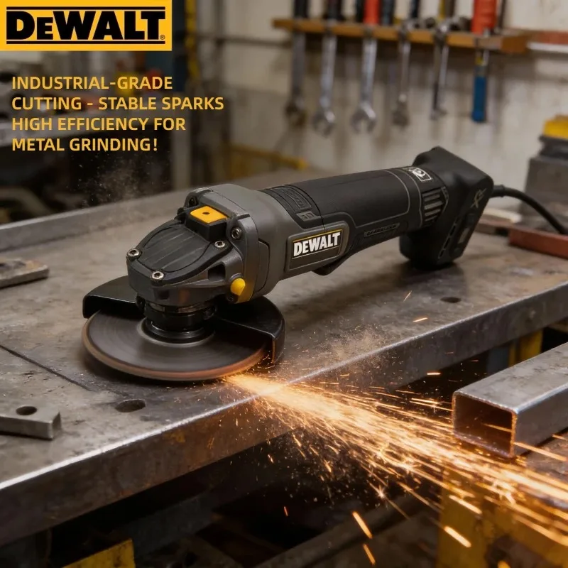 

DEWALT DCG406 Brushless Angle Grinder 125mm Flat Head Bare Machine Tool for Cutting Lithium Battery Powered