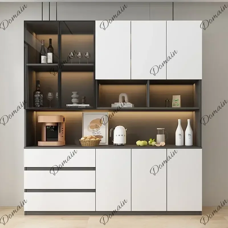 30XY LivingRoom Cabinet Premium Solid Wood Dining Side Cabinet Integrated Household Light Luxury High-end Wine Cabinet Storage L