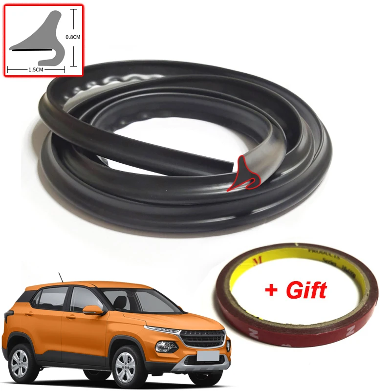 

Fit For Baojun 510 2017-2022 Car Rubber Seal Strip Windshied Spoiler Filler Protect Edge Weatherstrip Strips Sticker Accessories