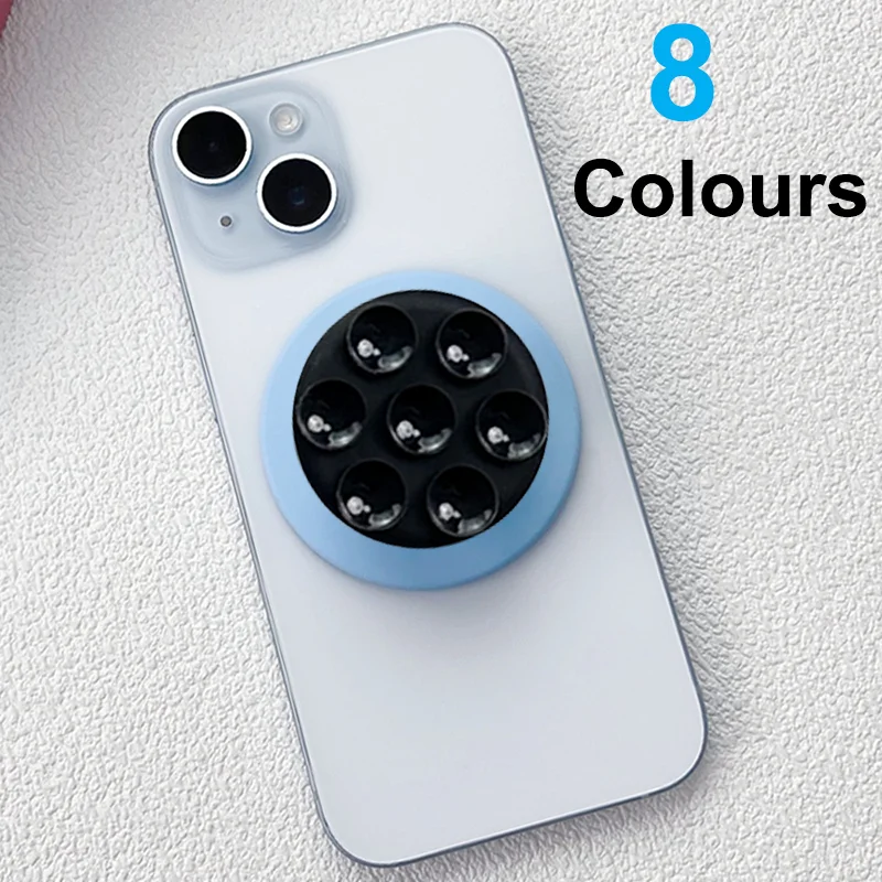 

Magnetic Suction Grip & Stand 3-in-1 For MagSafe Phone Mount for iPhone Strong Hold on Mirrors & Glass Swappable Silicone Cover