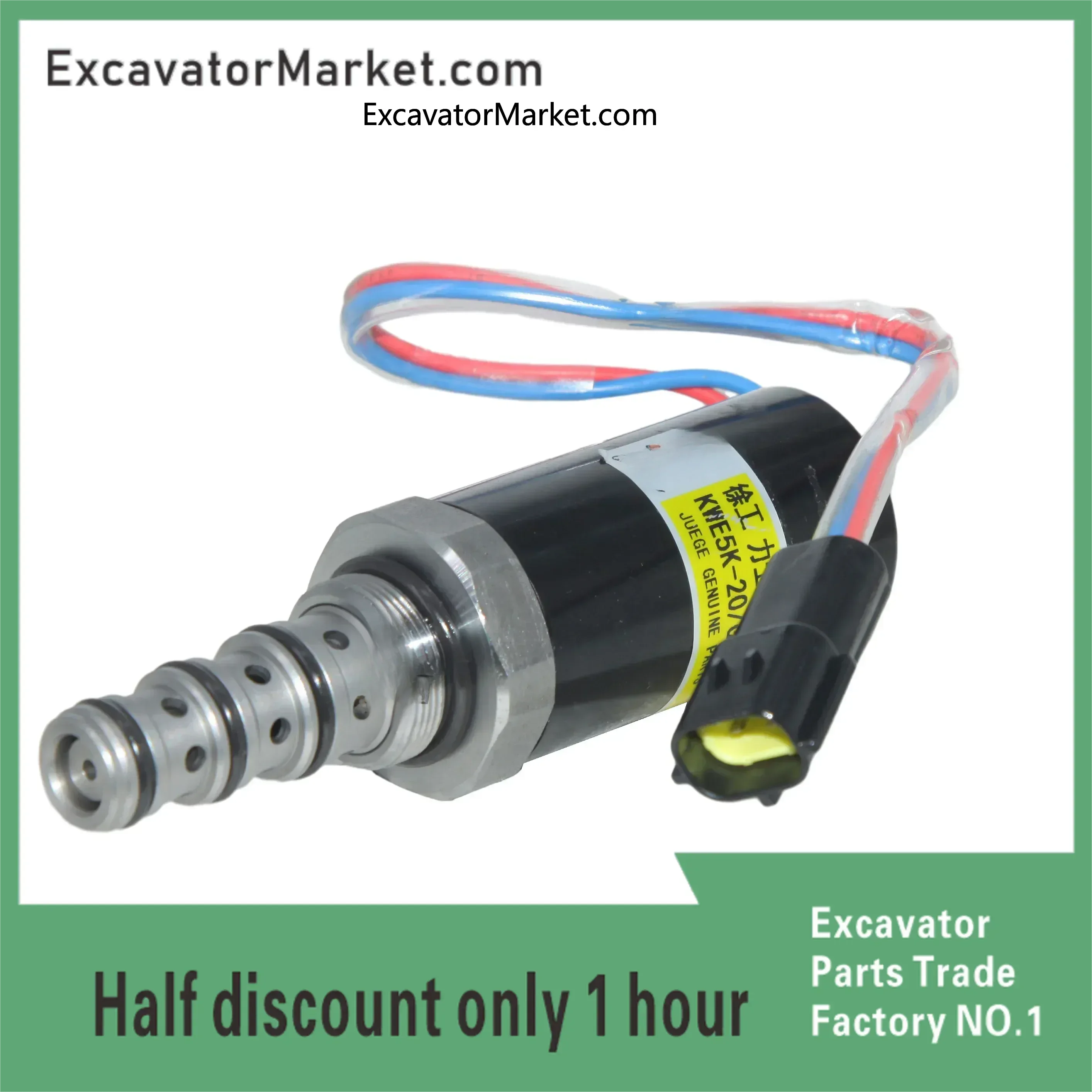 Hydraulic Solenoid Valve Excavator Skx/g24-208 Kwe5k-20/g24d07 Kwe5k-20/g24d06 Solenoid Valve Excavator Solenoids High Quality