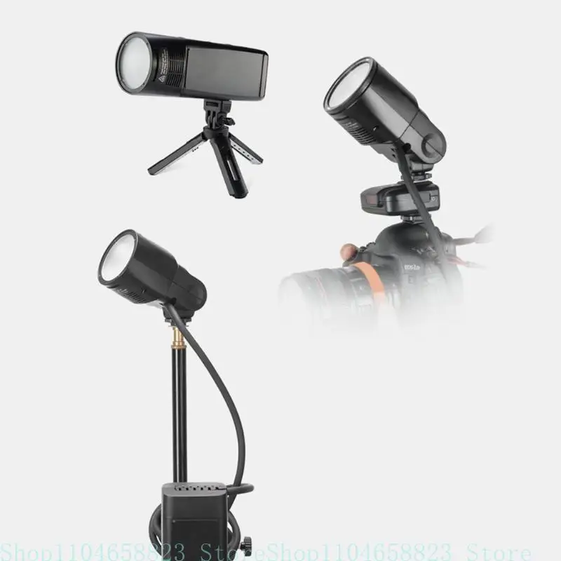 For H200R AD200 Round Head Flash Extension Strong Power Natural Light Effects Lightweight Portable Flash Accessories