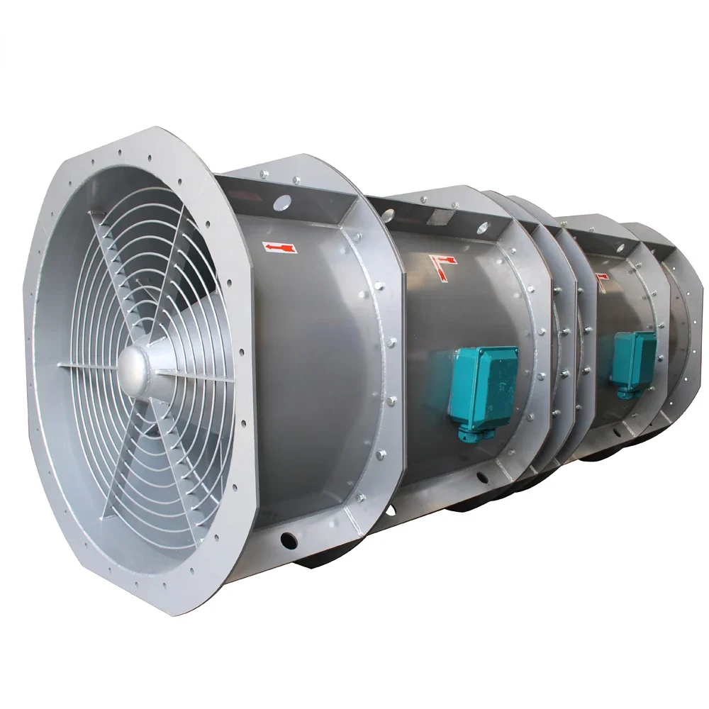 industrial ventilation bifurcated fan axial flow fan air extractor for HVAC