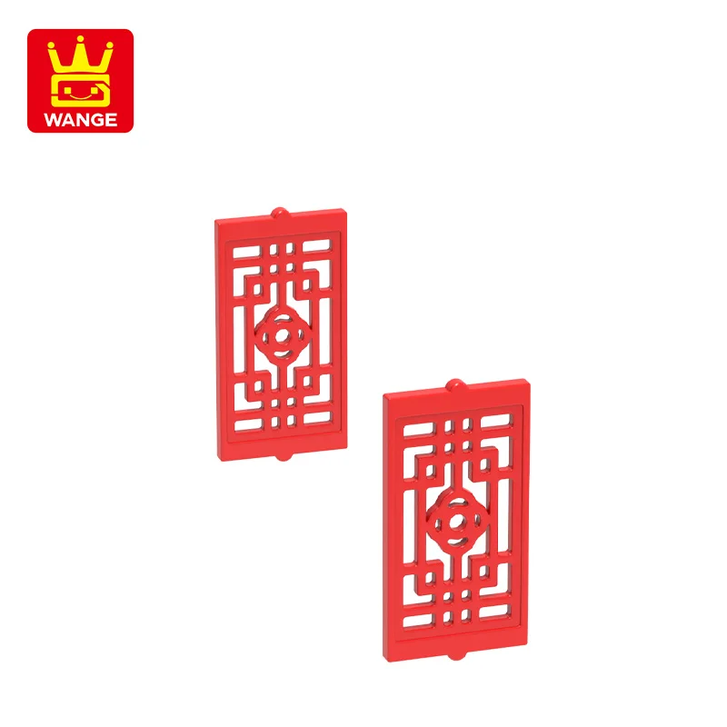Wange334Pcs/lot 60602W Window Frame Leaves Block Moc Color Accessories Compatible with Brick DIY Children's Toy Assembly Parts