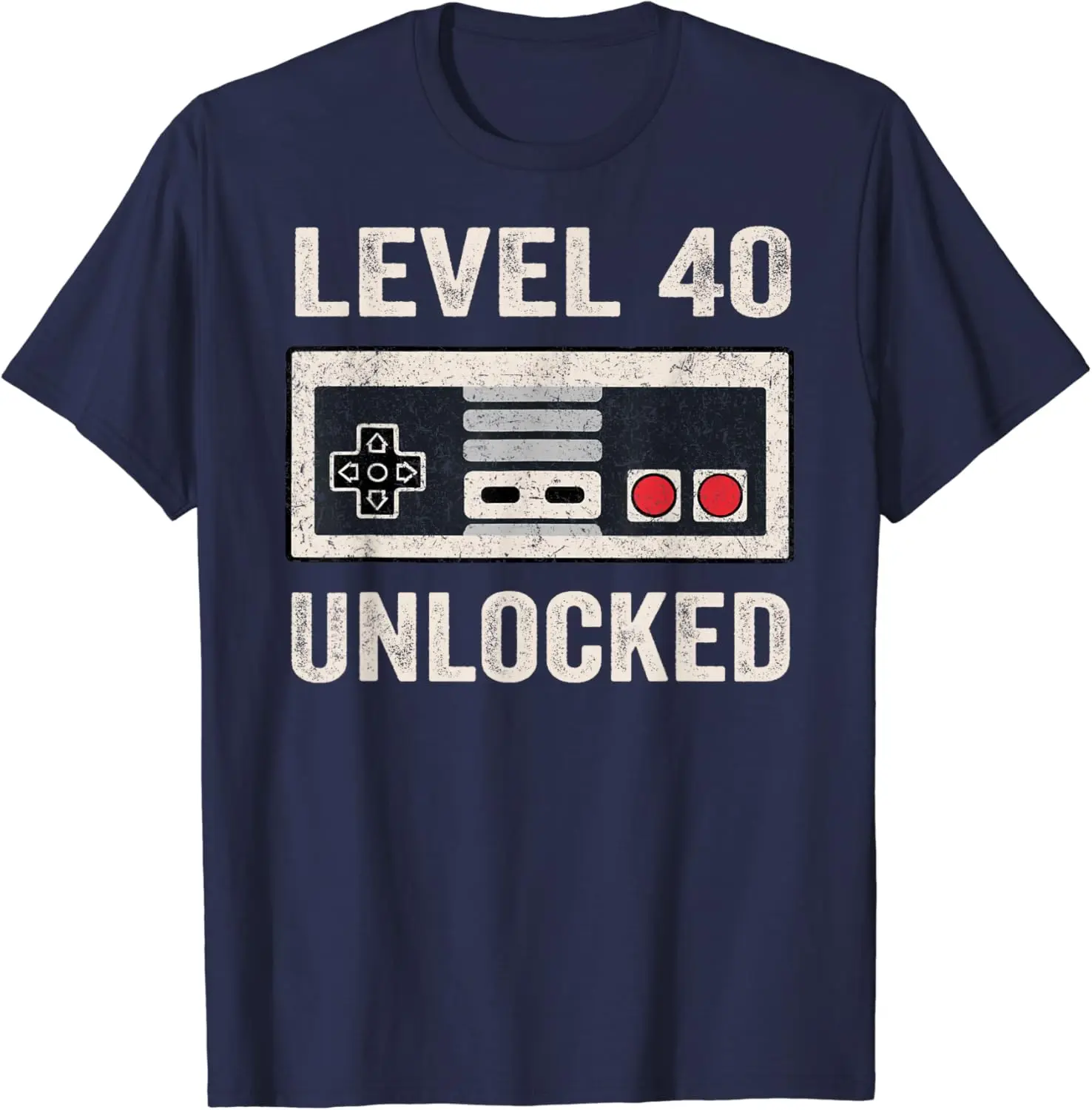 Level 40 Unlocked Shirt Video Gamer 40th Birthday Gift Tee T-Shirt