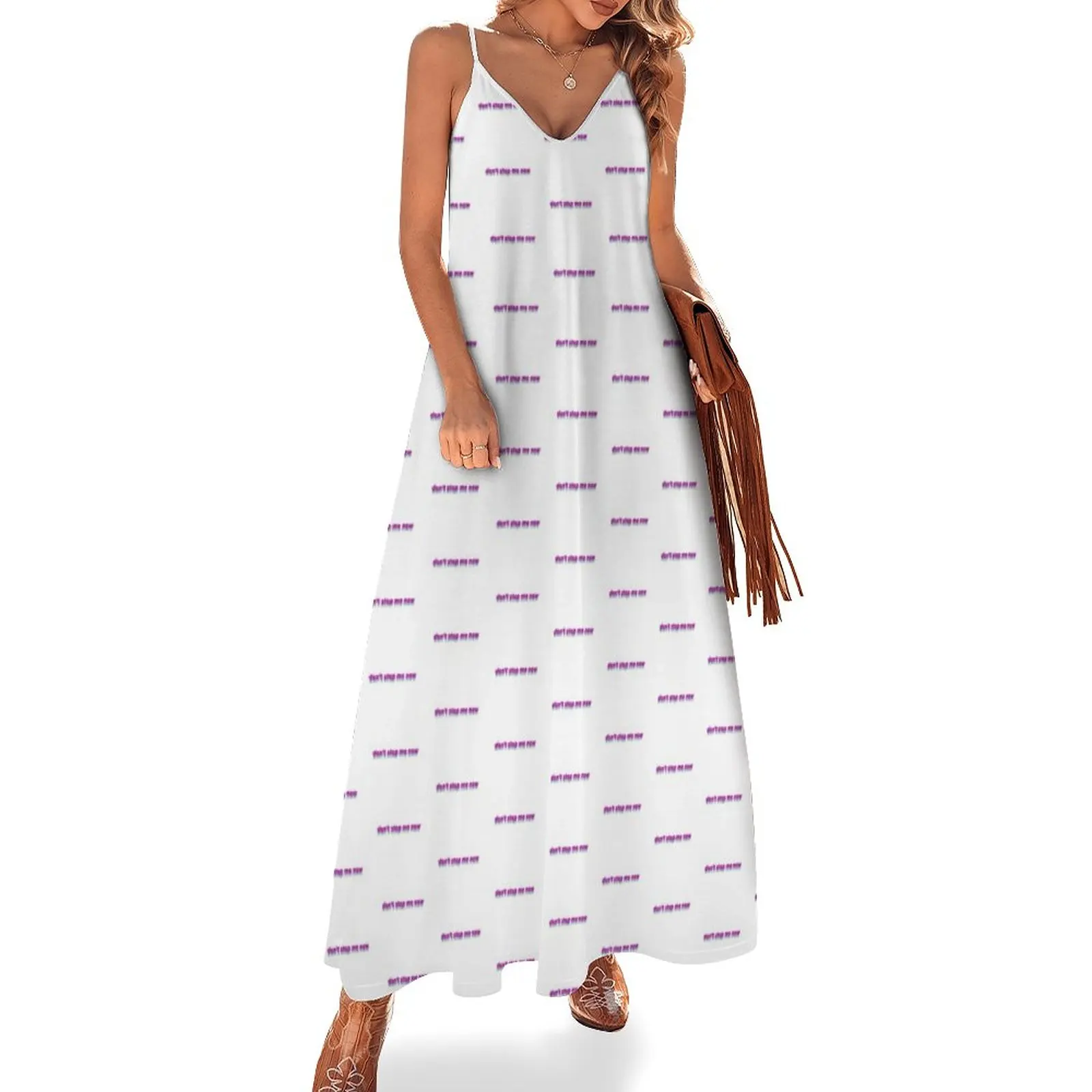 

Dont stop me now VI Sleeveless Dress dress for women summer beach outfits for women purple dress long women