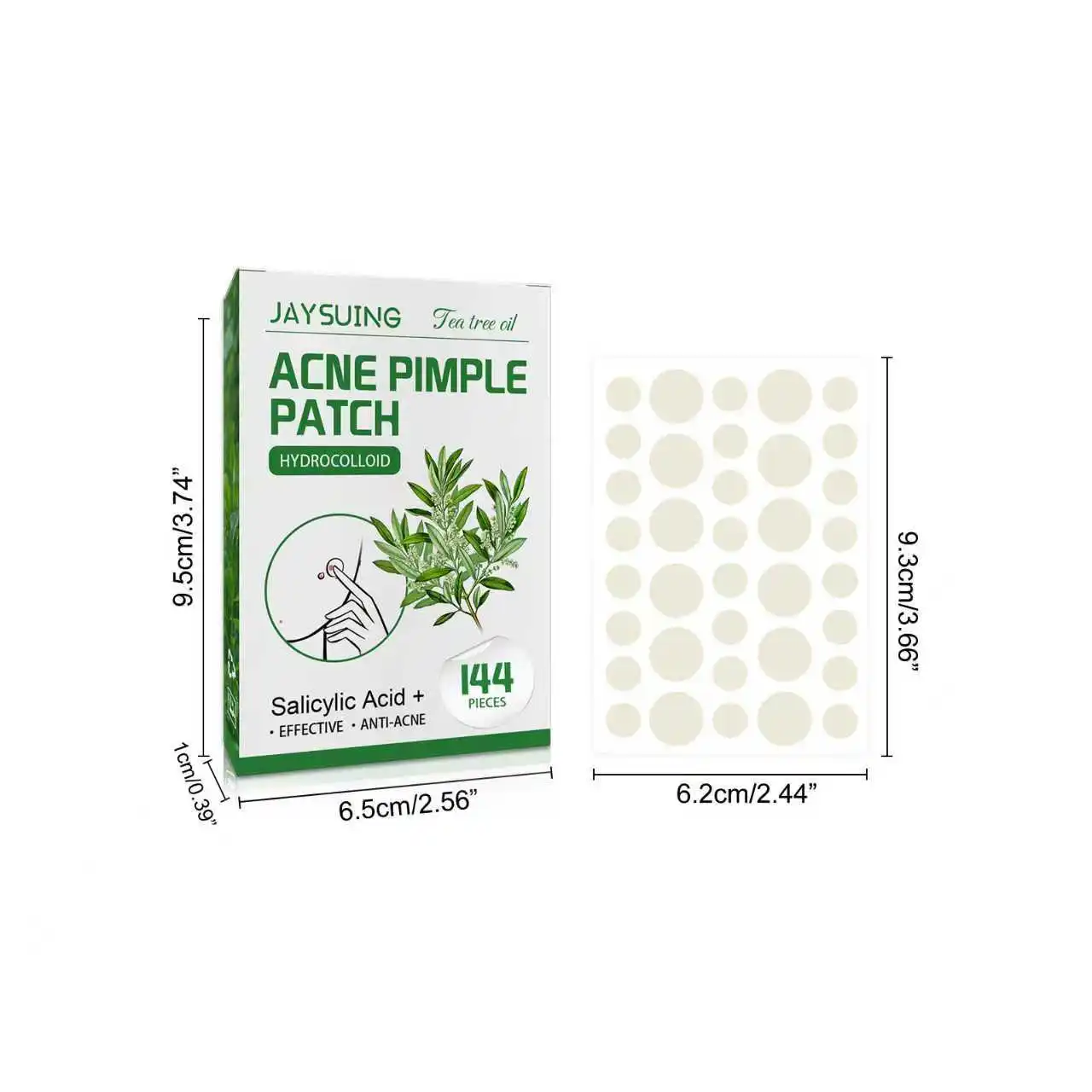 Parches hidrocoloides para el acné: absorben Pus & Oil, reducen el enrojecimiento, ajuste invisible para uso durante todo el día