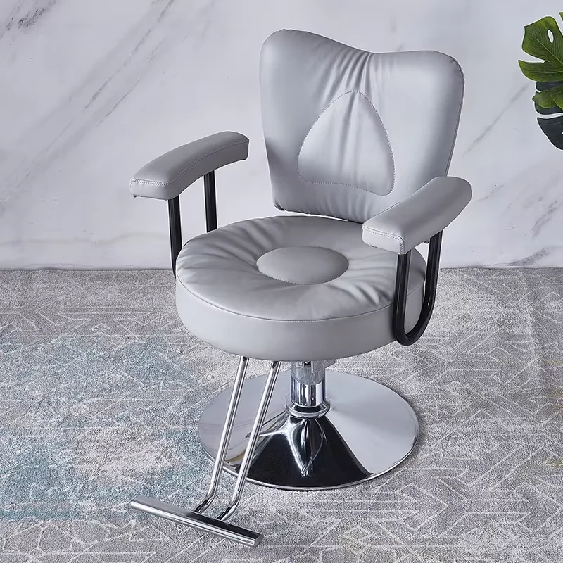 Pink Gold Plated Salon Chair - Stainless Steel Barber Chair