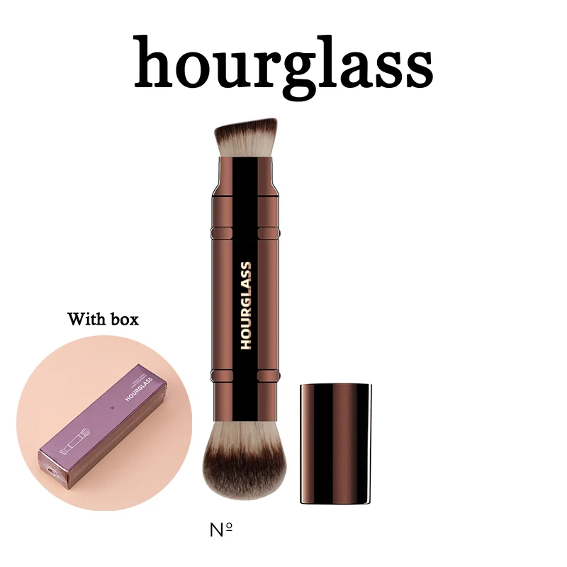 

Hourglass Double Head Compleion Brush Foundation Makeup Brush Application Foundation Buffing Makeup Brush Vegan Fiber Bristles