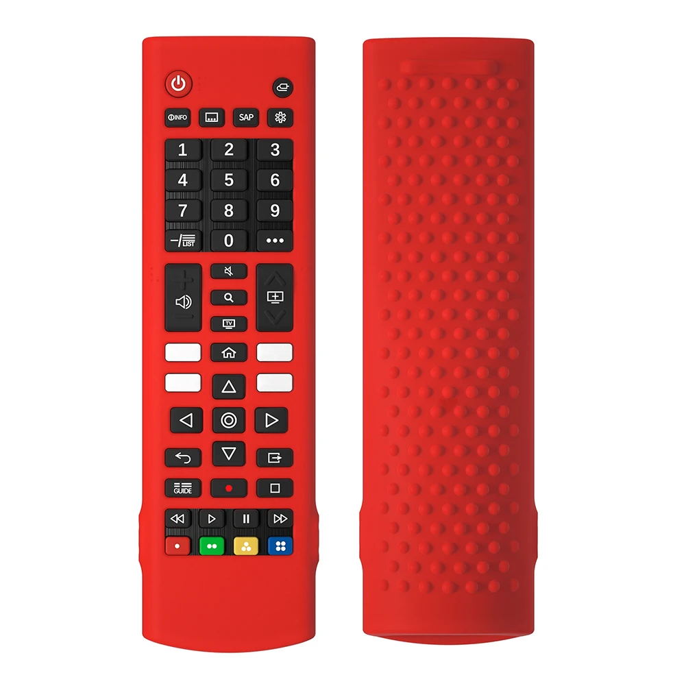 

Silicone Case Protective Case with Lanyard Remote Case Anti-slip TV Remote Control Case for LG TV Remote AKB75095307 AKB76040302