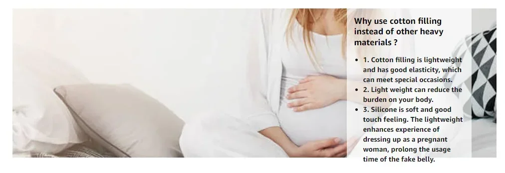 Movie props Silicone Stomach Pregnant Costume Pregnant Belly Model Silicone Artificial Belly Pregnant Belly For Crossdresser