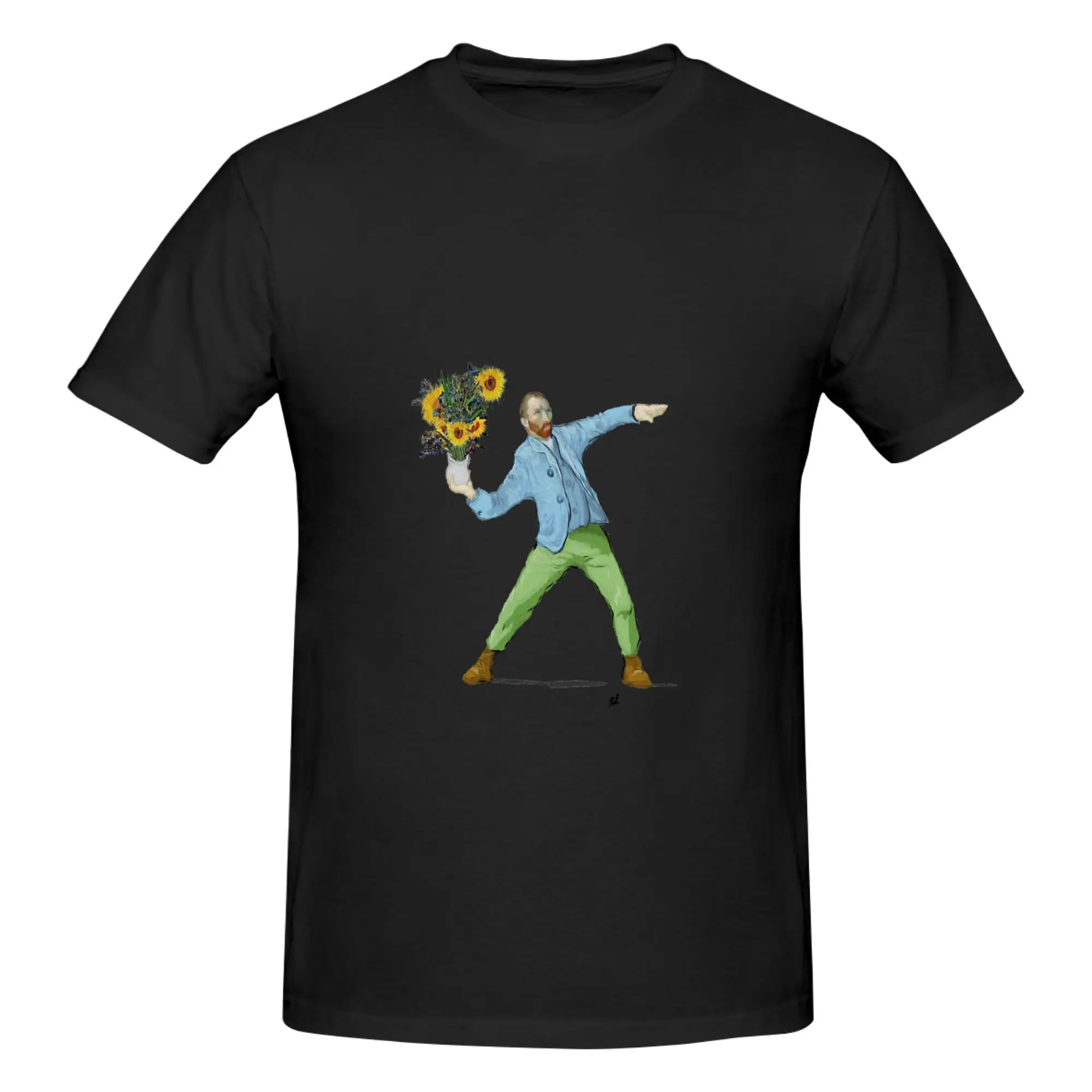 Funny Van Goghsky  Men's Printed T-Shirt Unisex T shirtSport Women