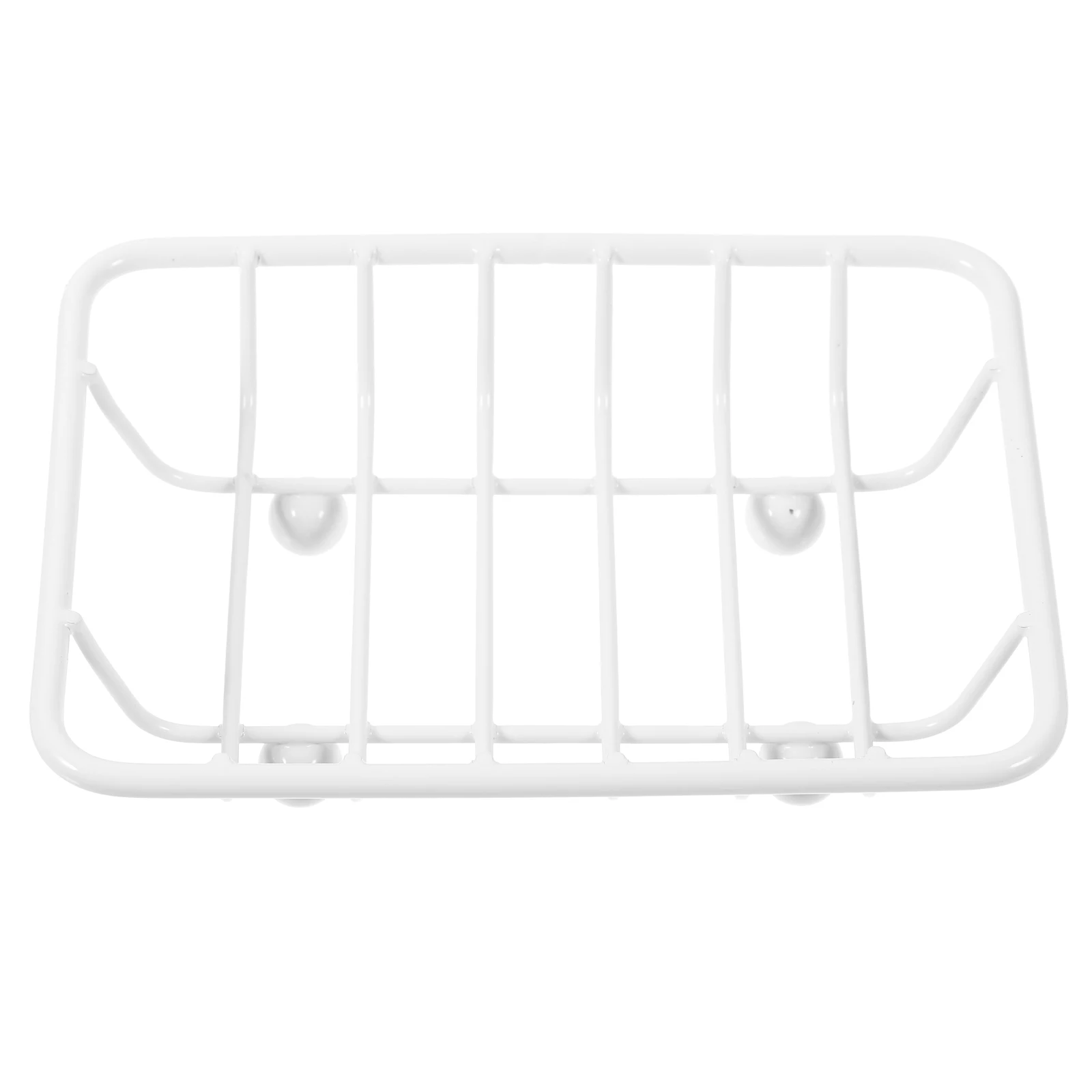 

Wrought Iron Holder Tissue Bathroom Dish Shower Drain Wire Lightweight Wear Resistant Portable Rack for Kitchen