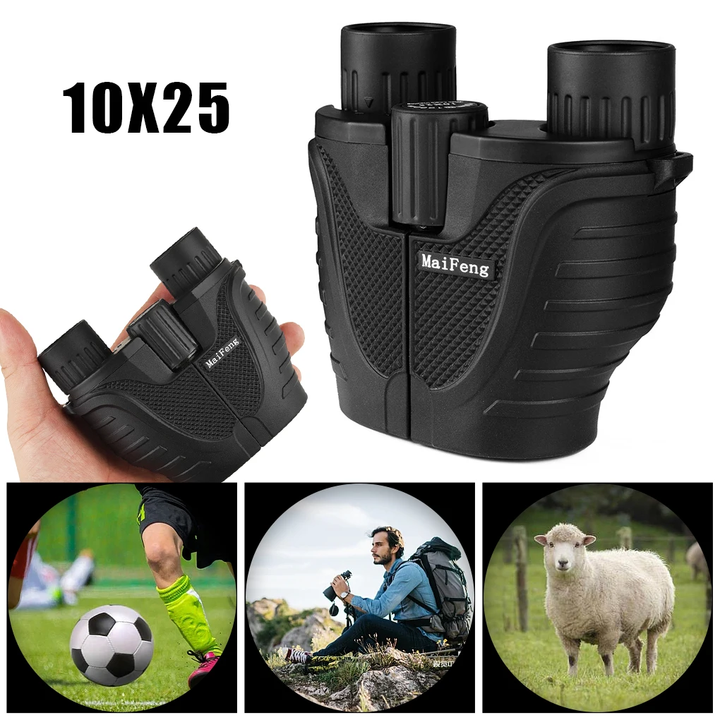 Black High Power Binoculars Portable And Easy To For Professionals Multifunctional Telescopes