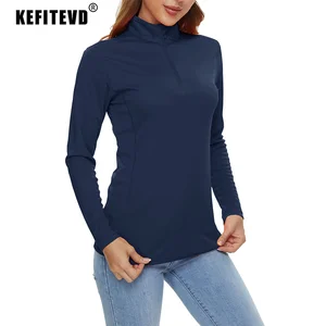 Kefitevd Long -Sleeved t -Shirts für Frauen mit 50+ UPF, Haut/Sonne/UV -Schutz, schnelles Schwimmen, Gehen, Angeln, Freien im Freien 8 Hauptverkaufshemd - №1