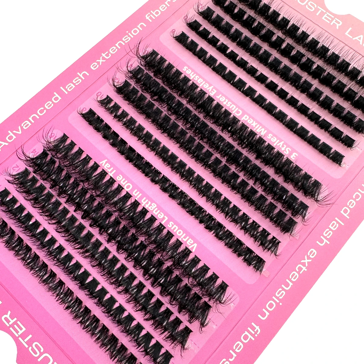 جديد 60d80d100d 8-16 مللي متر 5D سميكة لينة الفردية مجموعات ذاتية الصنع رمش تمديد C/D15 الصفوف الطبيعية مجزأة رمش أدوات ماكياج