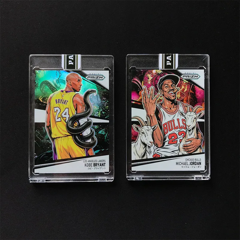 2025 Prizm Teka Lakers Kobe Bryant Bulls Manga Grande Escala SSP Brilhante Laser Segunda Criação Cartão de Coleção