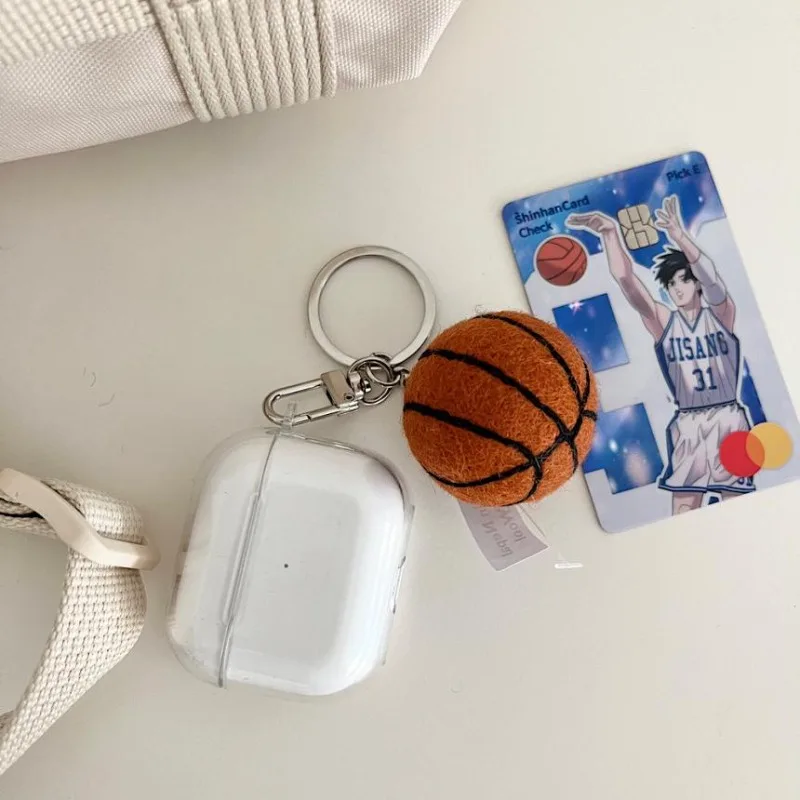 Creativity Cute Tennis Keychain Key Accessories Cartoon Ball School Bag Pendant Simple DIY Tennis Rugby As Sport Lover Favor