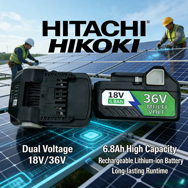 

Аккумулятор Li-ion 36В 6800мАч для электроинструментов Hitachi/HiKOKI, совместим с BSL1830, BSL1850, BSL1860, BCL1815, EBM1830, BSL1840, 330139, DS18DBL
