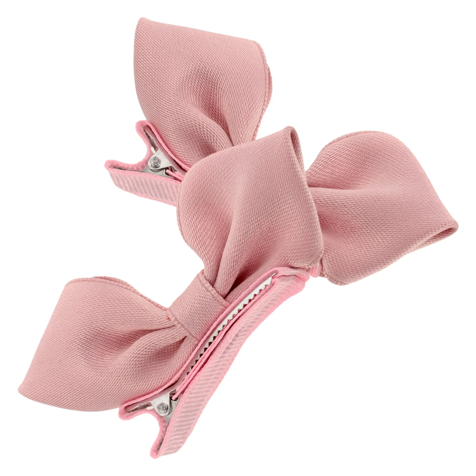 

2 Pcs Pink Three-dimensional Bow Clips Toddler Hair Bows Headdress Baby Girl Accessories Birthday Party Supplies Mini Bowknot