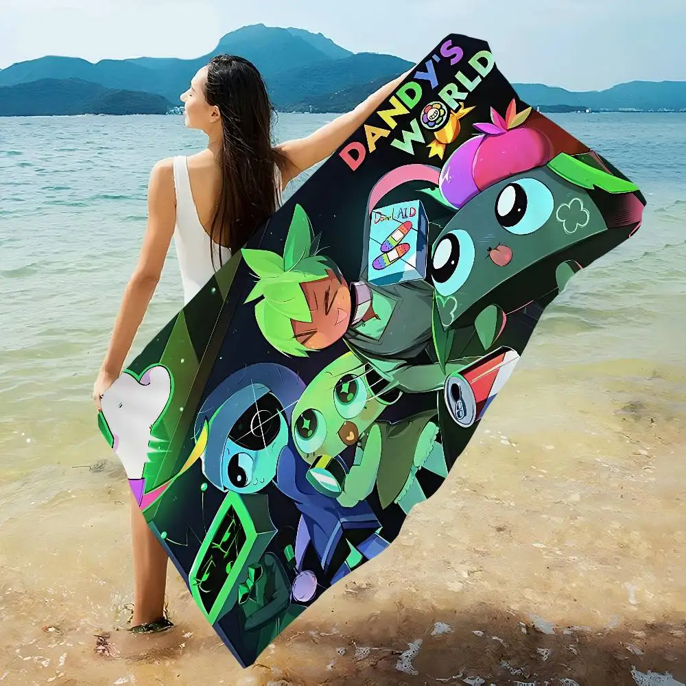D-Dandys WorldS Cartoon Microfiber Blanket Quick Drying Beach Towels Oversized Printing Super Absorbent Pool Towel Blanket