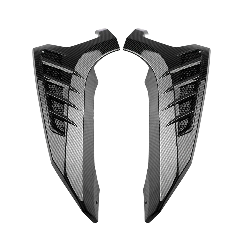 Peças de motocicleta com aparência de fibra de carbono, capa de luz de seta, proteção de lâmpada frontal para yamaha nmax155 N-MAX 155 nmax 155 2020-2024