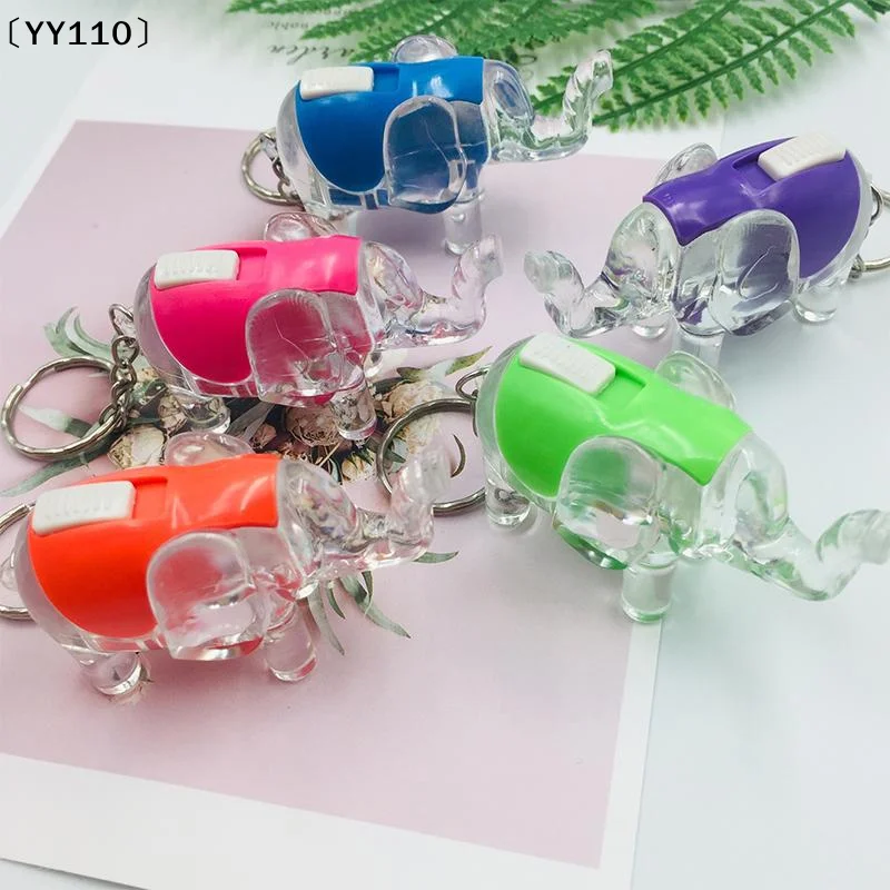 Cartoon LED Light-Up Keychain Creative Bag Charm Light-Up Toy Gift Mini Flashlight〔YY110〕