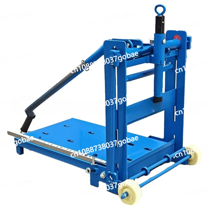 Small manual lightweight aerated block brick cutting machine, mobile brick cutting machine on construction site