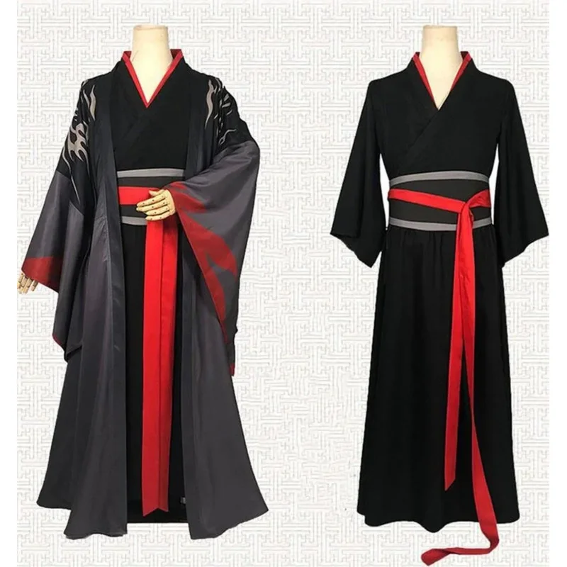 2024 New Wei Wuxian The Yiling Patriarch Cosplay Grandmaster of Demonic Cultivation Costume Wei Wuxian Mo Dao Zu Shi Costume Men