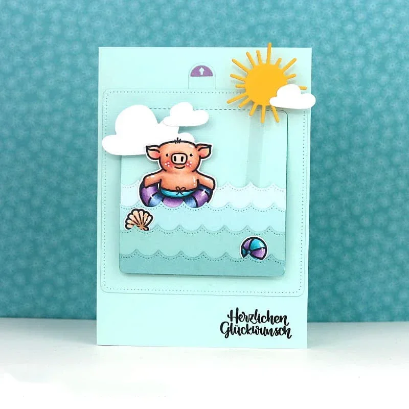Piggy Craft metal cutting dies cut die mold Number Alphabet Slider Frame Scrapbook paper craft mold blade punch stencils
