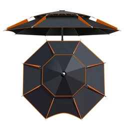 Folding Fishing Umbrella 1.8-2.6M Double-Layer Rainproof Sun Protection Parasol Fishing Umbrella Anti UV Sunshade Beach Umbrella