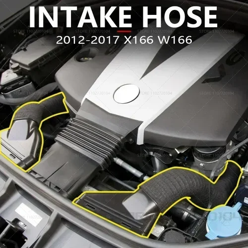 2012-2017 X166 W166 para Mercedes-Benz GL350 ML350 GLS350d Manguera de admisión de filtro de aire Tubo de conducto OEM: 6420948797 6420948897