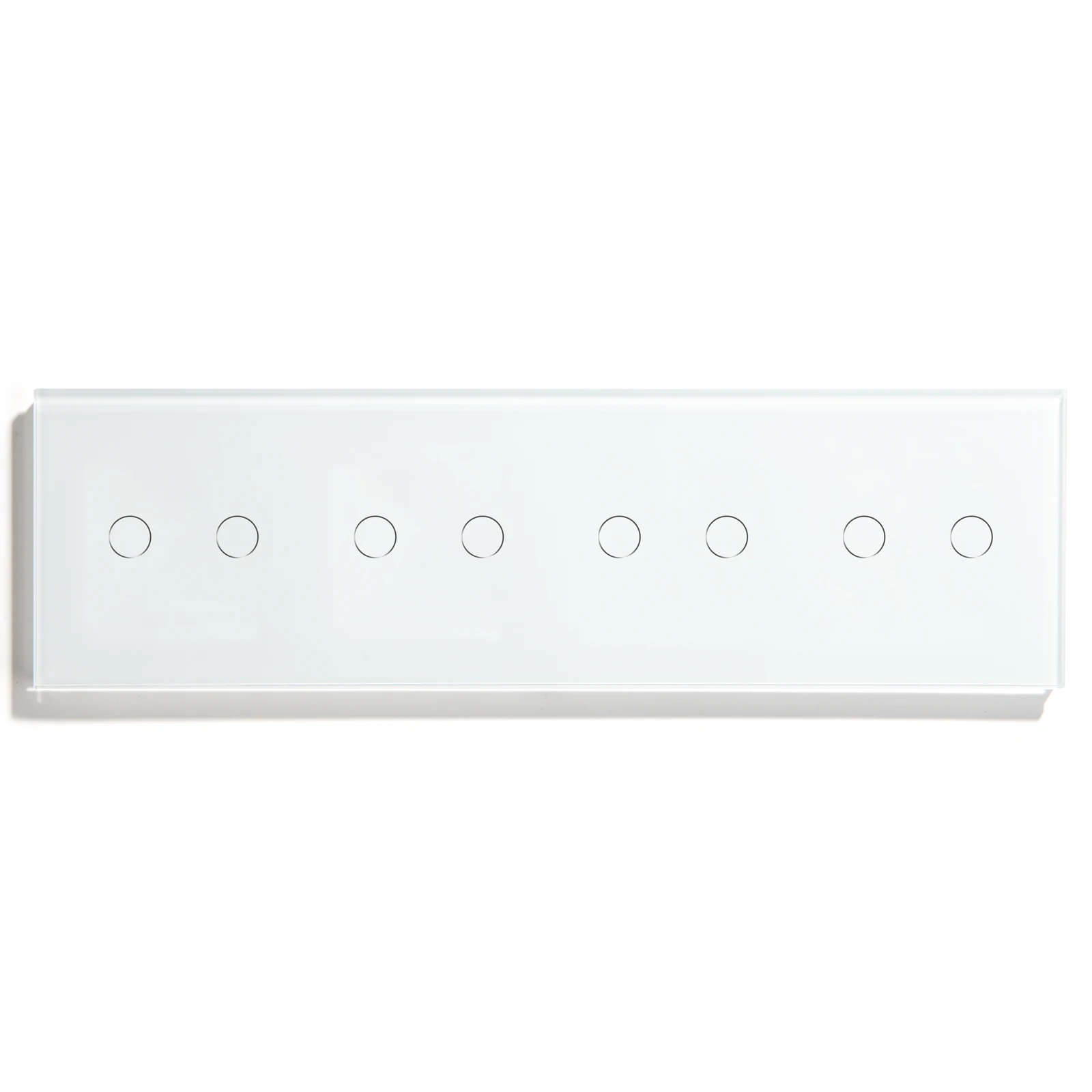 BSEED Touch-Schalter, 1/2/3 Gang, 1-Wege-Wandlichtschalter, blaue LED-Hintergrundbeleuchtung, Glas, Sensorbildschirm, Heimschalter, Weiß, EU-Standard 4