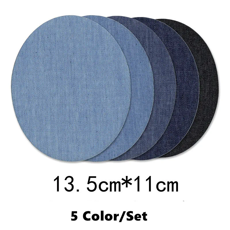 30/25/20/5 PCS Denim Patches DIY Ijzer Op Denim Elleboog Patches Reparatie Broek voor Jean Kleding Broek badges Kleding Naaien Stof