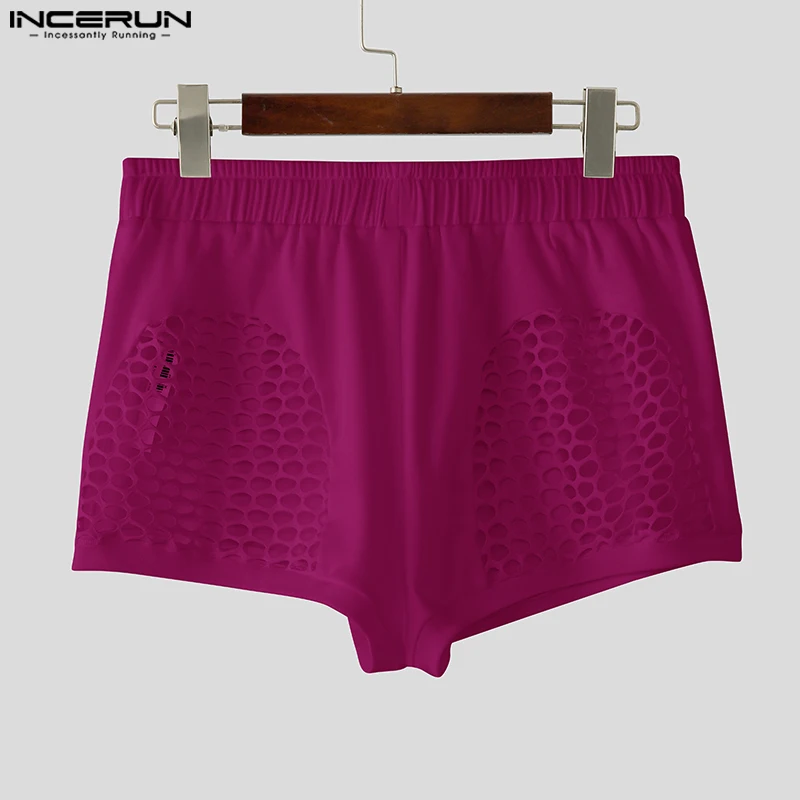INCERUN الرجال السراويل بلون مرونة الخصر ركض الجوف خارج الرجال قيعان الصيف الشارع الشهير مثير موضة الذكور السراويل S-5XL #2