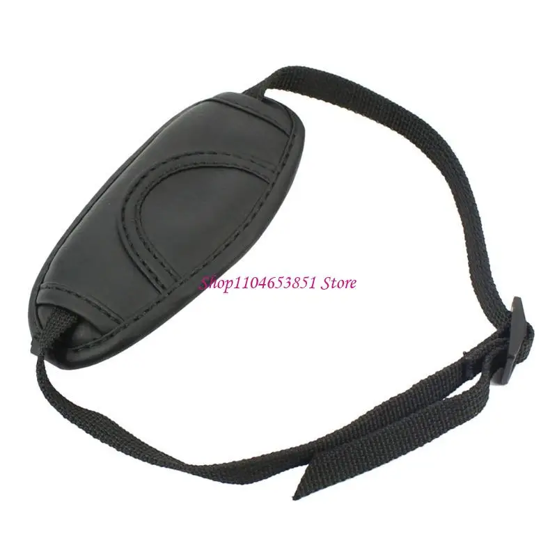 PU Leather Heavy Duty Safety Hand Grip Camera Strap Adjustable Wrist Strap Stabilizer for DSLR Video Camcorder