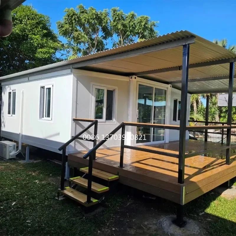 20FT Australia 2 Bedroom Luxury Predfabricated Container Homes Portable  Fast Install Prefabricated House Prefab Home