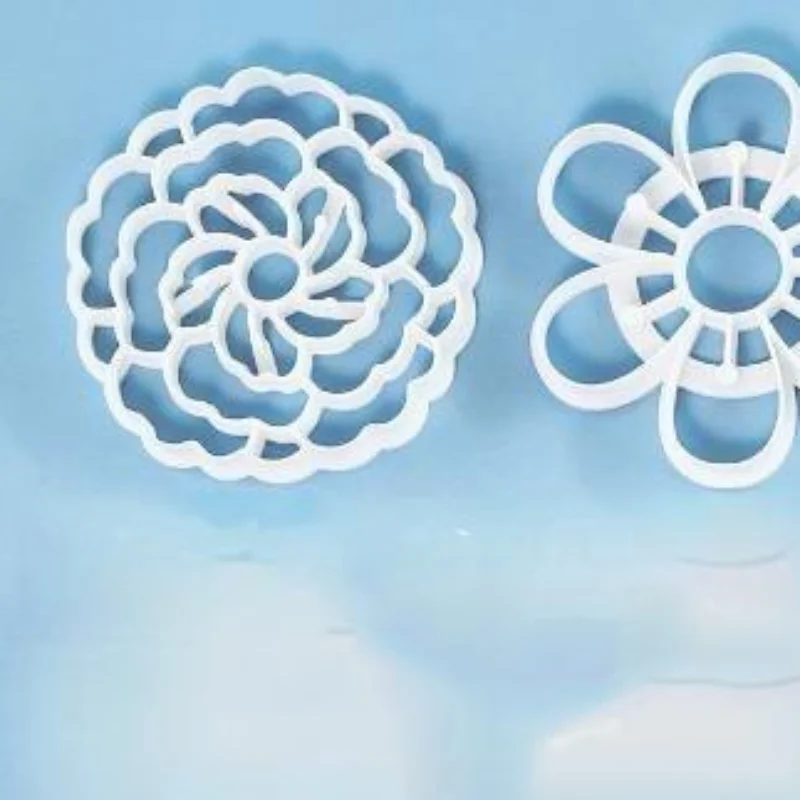 Floral Cookie Cutter Pack Non-Stick Food Safe Plastic for Home Baking School DIY Baking Class Party Activity